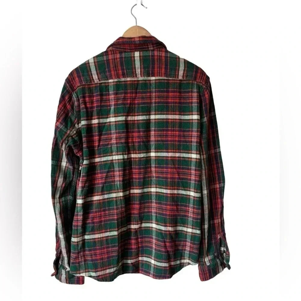 Denim & Supply Ralph Lauren Cotton Plaid Button Casual Long Sleeve Size L - Picture 9 of 10